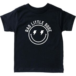 تي شيرت برسومات Rad Little Dude Boys | تي شيرت للأطفال مصنوع من قماش بيلا قطن 100% ناعم | تي شيرت صيفي للرضع والأطفال الصغار والشباب in Kuwait