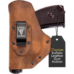 Buffalo Leather Gun Holster IWB & OWB for Glock 42 Sig P365 Ruger LC9 LC9s Kahr CM9 MK9 P9 Springfield Hellcat & All Similar Sized Handguns in Saudi Arabia