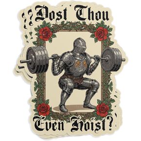 (3 قطع - 3 بوصات) ملصق Dost Thou Even Hoist - ملصق فينيل مقطوع بالقالب مقاوم للماء للتمرينات الرياضية المضحكة لجهاز الكمبيوتر المحمول، وزجاجة مياه، وقبعة صلبة، وهدايا اللياقة البدنية لها 3 بوصات in Kuwait