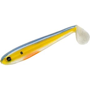 طعم صيد السمك من Yum Lures Money Minnow الأصلي من البلاستيك الناعم طعم السباحة بذيل المجداف، Foxy Shad، 5' in Kuwait