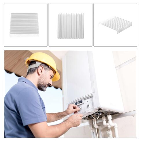 TEHAUX Aluminum Heat Sink Cooling Fin 100x100x18mm for High Power LED Ic Chip Diode Electronics Cooling Radiator Suitable for Computer Components in Saudi Arabia
