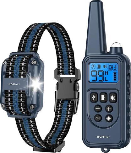 Dog Training Collar with 7 Training Modes, 2600Ft Remote Electronic Dog Shock Collar, Electric Shock Collar for Small Medium Large Dogs (Green) in Kuwait