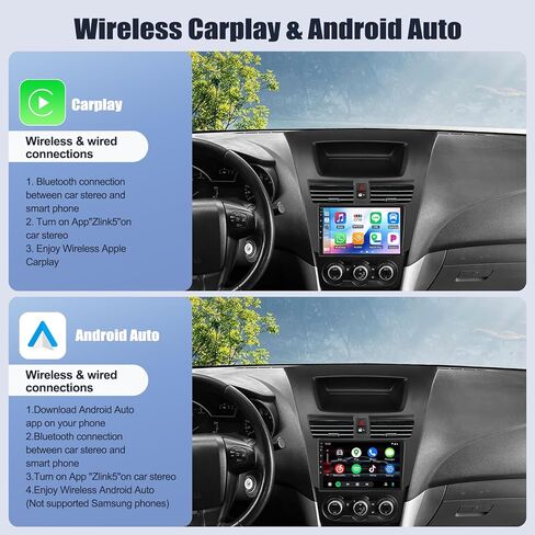 SIXWIN Android Car Stereo for Mazda BT-50 2011-2020 with Wireless CarPlay Android Auto Mirror Link 2G+64G 9 Inch Touchscreen Bluetooth GPS Navigation WiFi FM Backup Camera MIC in Saudi Arabia