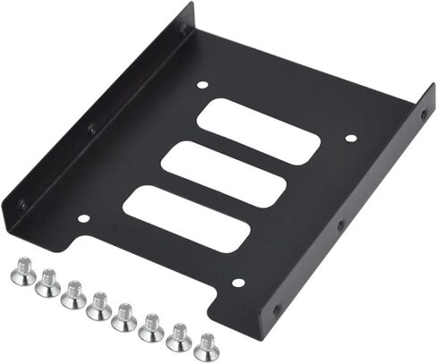 طقم دعامة تثبيت SSD مكون من 3 قطع من POPETPOP لسطح المكتب وصينية القرص الصلب المتين باللون الأسود مع برغي لتثبيت SSD آمن in Saudi Arabia