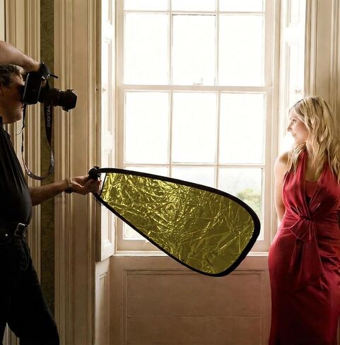 32in Reflector Photography, 5 in 1 Light Reflectors for Photography with Gold/Silver/White/Black/Translucent, Portable Photo Reflector & Light Diffuser for Studio, Outdoor, Portrait Shooting in Saudi Arabia