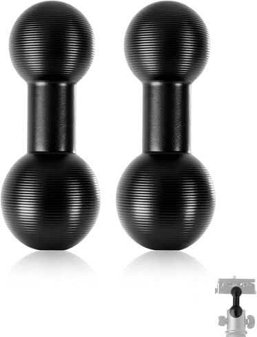 2Pcs 20mm to 17mm Ball Mount Arm, Aluminum Alloy Ball Mount Adapter Extension Compatible with Garmin and Bulletpoint Dash in Kuwait