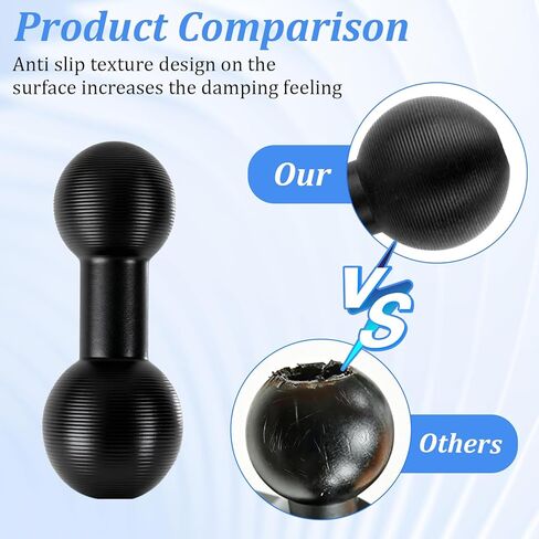 2Pcs 20mm to 17mm Ball Mount Arm, Aluminum Alloy Ball Mount Adapter Extension Compatible with Garmin and Bulletpoint Dash in Kuwait