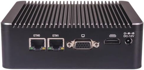 Firewall Appliance Mini PC, Intel Celeron J1900 4 cores 4 Threads,RTL8111 Gigabit Network Card,Support 1*DDR3L,Support 1*SATA solt,1*MSATA Slot,Industrial Desktop Computer (4GB RAM 64GB SSD) in Kuwait