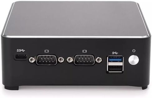 Fanless Firewall Appliance Mini PC, Intel J4125,4 Cores and 4 Threads, 2*Intel 211 Gigabit,1*DDR4 SO-DIMM,2*HDMI,2*COM Port,Industrial Desktop Computer (4GB RAM 64GB SSD) in Saudi Arabia