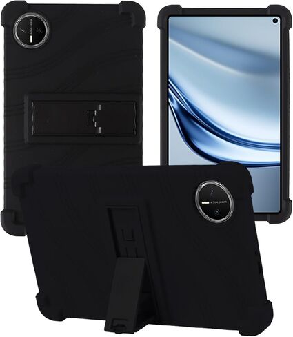 حافظة تابلت Huawei MatePad Mini 8.8 بوصة، حامل BOVUGAC من السيليكون الناعم القابل للتعديل مضاد للصدمات مناسب للأطفال لجهاز MatePad Mini 8.8 بوصة (أسود) in Kuwait
