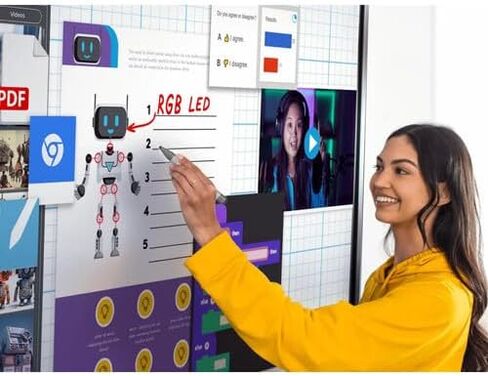 شاشة عرض تجارية تعمل باللمس من سلسلة Smart Technologies Rx286 UHD in Kuwait