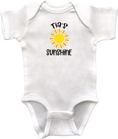 Tia Themed Infant Bodysuits, Niece or Nephew Gift, Baby Shower Present, Newborn Apparel, Pregnancy Reveal in Saudi Arabia