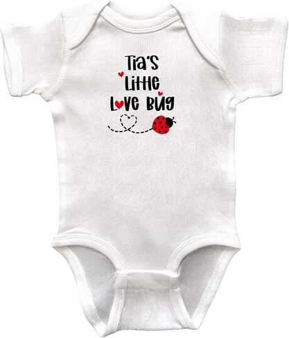 Tia Themed Infant Bodysuits, Niece or Nephew Gift, Baby Shower Present, Newborn Apparel, Pregnancy Reveal in Saudi Arabia
