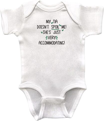 Tia Themed Infant Bodysuits, Niece or Nephew Gift, Baby Shower Present, Newborn Apparel, Pregnancy Reveal in Saudi Arabia