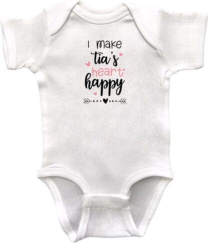 Tia Themed Infant Bodysuits, Niece or Nephew Gift, Baby Shower Present, Newborn Apparel, Pregnancy Reveal in Saudi Arabia