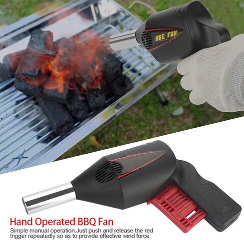 Portable Manual BBQ Fan Air Blower, Start Fire Quicker and Simpler, Compact and Lightweight, for Outdoor Camping, Picnic, Grill, and Barbecue in Saudi Arabia