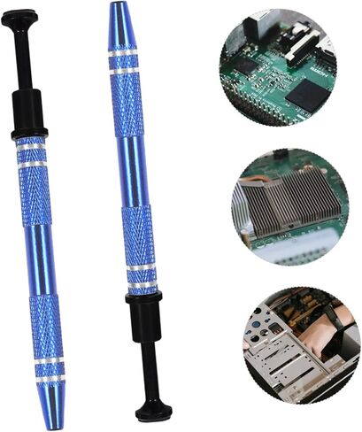 2 Pcs Ic Chip Catcher Tools Precision Grabber for Electronic Components Aluminum Alloy Design for Cell Phones Laptops and More for DIY Repair Enthusiasts in Saudi Arabia