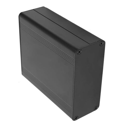 Fydun Aluminum Cooling Enclosure Box/Cover Electronics, Split Type Project Box PCB, Matte Black, 38 X 88 X 100mm in Saudi Arabia