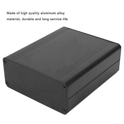 Fydun Aluminum Cooling Enclosure Box/Cover Electronics, Split Type Project Box PCB, Matte Black, 38 X 88 X 100mm in Saudi Arabia