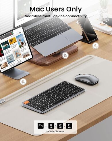 ProtoArc KM100-A Backlit Bluetooth Keyboard Mouse for Mac & KM90-A Compact Keyboard Mouse for Mac in Saudi Arabia