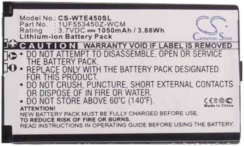 استبدال بطارية BELLV لـ 1UF553450Z-WCM، ACK40401، ACK-40403، B056P036-1004، F1134J-711، SLA-A328 PTH-850-IT، PTH-850-NL، PTH-850-PL، PTH-850-RU، PTH-850-XX in Kuwait