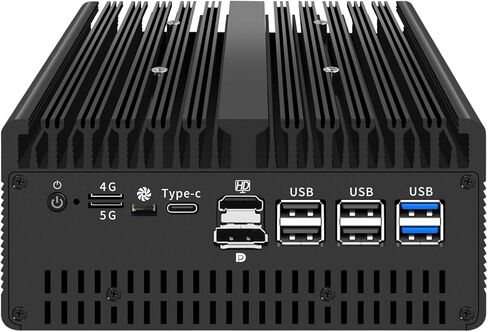 Fanless Mini PC U9-185H with 2*DDR5/2*M.2 Nvme,Desktop 6*i226 2.5G LAN,IntelX710 4 * 10G SFP+ SIM Slot,4K Triple Display,WiFi,Micro Router Appliance,AES-NI,OPNsense,NO RAM NO SSD in Saudi Arabia