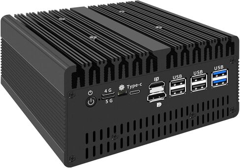 Fanless Mini PC U9-185H with 2*DDR5/2*M.2 Nvme,Desktop 6*i226 2.5G LAN,IntelX710 4 * 10G SFP+ SIM Slot,4K Triple Display,WiFi,Micro Router Appliance,AES-NI,OPNsense,NO RAM NO SSD in Saudi Arabia
