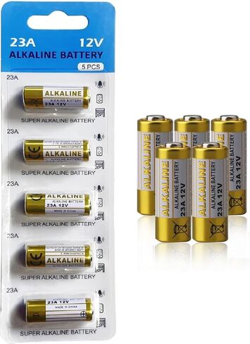 23A 12 Volt Battery 5 Pack - High Capacity 23A 12V Alkaline Batteries for Remote Controls Doorbells Car Keys and More in Saudi Arabia