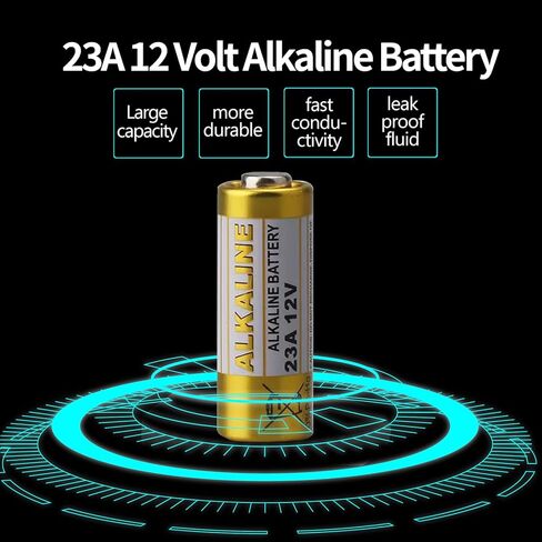 23A 12 Volt Battery 5 Pack - High Capacity 23A 12V Alkaline Batteries for Remote Controls Doorbells Car Keys and More in Saudi Arabia