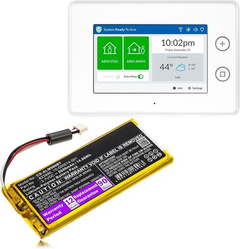 5000mAh 2GIG GC3e لوحة 823990 استبدال البطارية للوحة 2GIG GC3 GC3e لوحة SP1-GC3 ADT، 823990 10-000014-001/3.7V، بطارية فعالة من حيث التكلفة in Kuwait