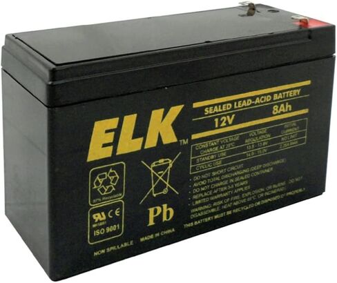 إلك ELK-1280 بطارية حمض الرصاص المختومة 12 فولت 8 أمبير in Kuwait