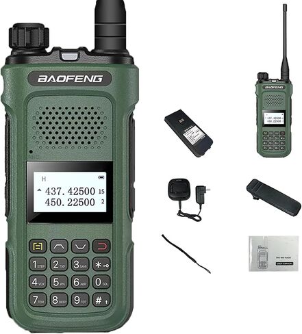 BAOFENG UV-10R Two Way Radio Long Range USB-C Charger NOAA Weather Alert 999 Channels Walkie Talkie for Adult Multimode Scanning Orange with 771 Antenna in Saudi Arabia