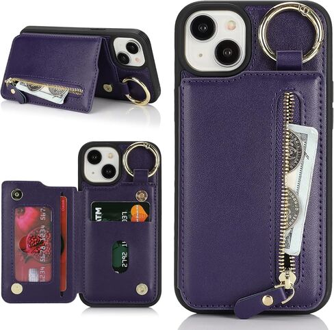 Ｈａｖａｙａ for iPhone 15 Case Wallet Magsafe Compatible 2 in 1 Detachable with Card Holder Pu Leather Flip Folio Credit Card Slots Stand Magnetic Shockproof Phone Cover (6.1")-Black in Saudi Arabia
