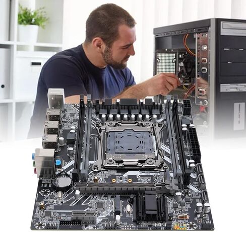 X99 Gaming Motherboard, LGA 2011 ATX Computer Motherboard 4 Channel DDR4 128GB NVME M2 PCIE Gigabit LAN, with High Speed M2 Hard Disk Interface, for i7 and E5 V3 V4 CPUs in Saudi Arabia