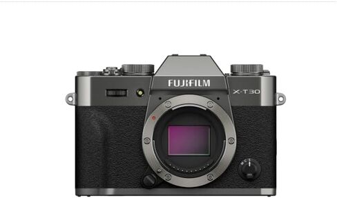 حزمة كاميرا Fujifilm X-T30 III بدون مرآة مع بطارية إضافية، شاحن ذكي، بطاقة ذاكرة UHS-II SDXC سعة 128 جيجابايت، وحقيبة كتف، ضمان Fujifilm المحدود لمدة عام (فضي فحمي) in Saudi Arabia