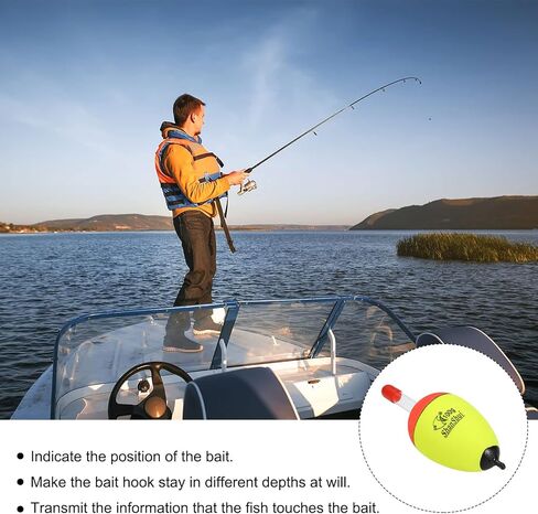 0.1oz Fishing Bobbers, 10 Pack EVA Fishing Float for Saltwater Freshwater Fishing, Yellow in Saudi Arabia