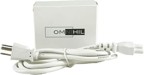 [مدرج في قائمة UL] سلك طاقة تيار متردد بطول 8 أقدام من OMNIHIL متوافق مع Epson Workforce WF-2860 in Kuwait