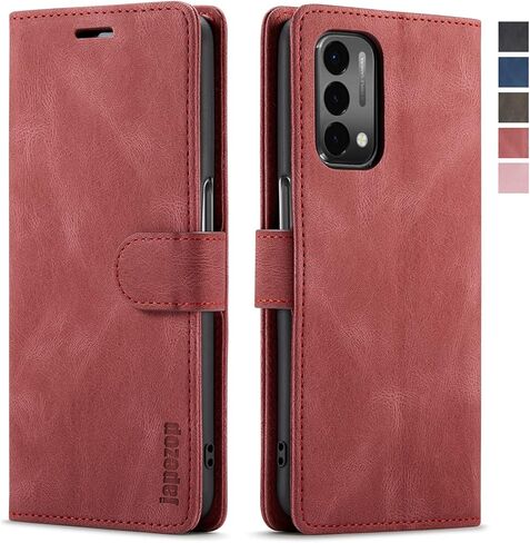 حافظة محفظة japezop OnePlus Nord N10 5G مع [RFID Blocking] حامل بطاقات بمسند مغناطيسي، حافظة جلدية قابلة للطي لهاتف OnePlus Nord N10 5G 6.49 بوصة (أسود) in Kuwait