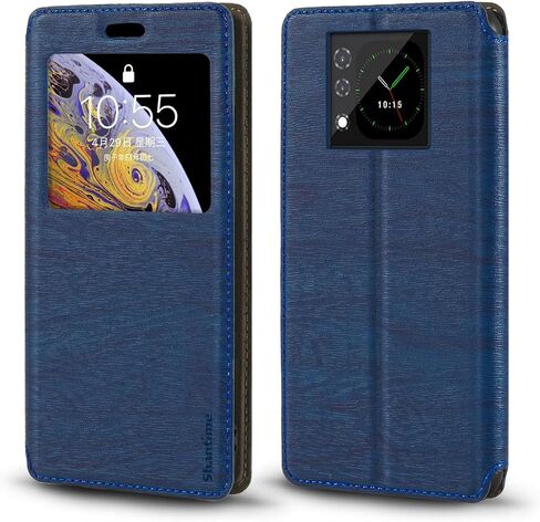 Viewable Window Leather Flip Case Compatible with Unihertz Titan 2 2025, Elegant Design Clear Display Invisible Magnetic Cover and Card Slot(Black) in Saudi Arabia