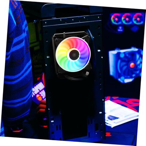 Practical CPU Radiator Liquid Cooler System with 120mm RGB Fan for Gaming Desktop Computers, Integrated Water-Cooled Heat Sink Suitable for High-Performance Cooling in Saudi Arabia