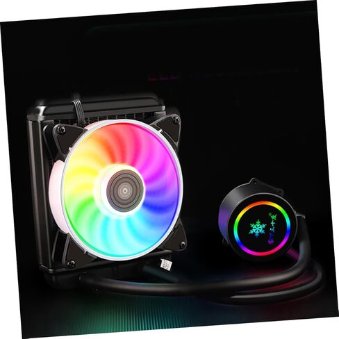 Professional CPU Radiator Water-Cooled Heat Sink Liquid Cooler Radiator for Gaming Desktop Pcs Silent Cooling System with 120mm RGB Fan in Saudi Arabia