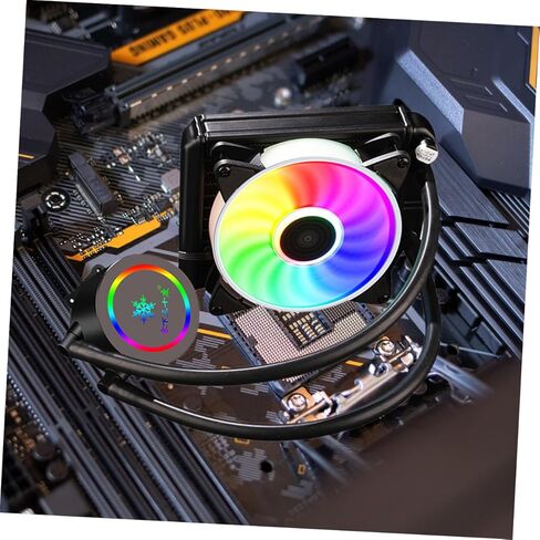 Professional CPU Radiator Water-Cooled Heat Sink Liquid Cooler Radiator for Gaming Desktop Pcs Silent Cooling System with 120mm RGB Fan in Saudi Arabia