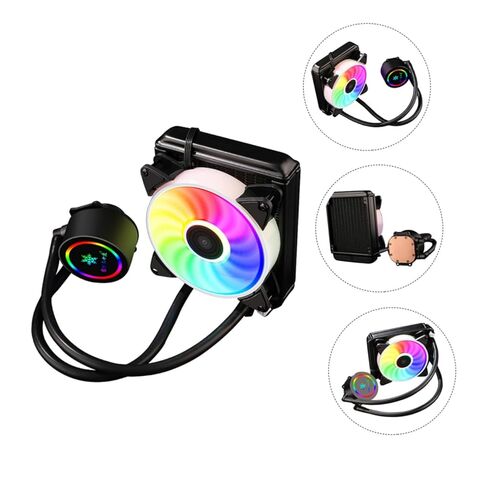 Professional CPU Radiator Water-Cooled Heat Sink Liquid Cooler Radiator for Gaming Desktop Pcs Silent Cooling System with 120mm RGB Fan in Saudi Arabia