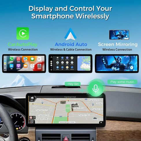 XTRONS 12.3 بوصة Android 14 ستيريو سيارة لمرسيدس بنز GLK-Class X204 (2008-2012) نظام NTG4.0، شاشة لمس IPS 4+64 جيجابايت راديو سيارة عالمي 4G نظام تحديد المواقع العالمي يدعم CarPlay Android Auto in Kuwait