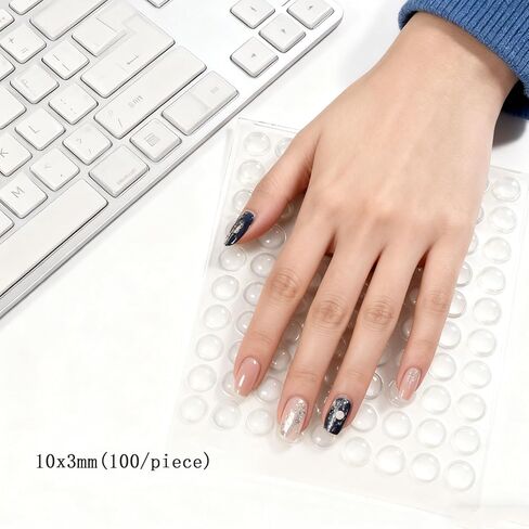 Keyboard Cover for Long Nails Set,164PCS Keyboard Stickers Self-Adhesive Universal Nail Art Keyboard Bubbles,Silicone Typing Keyboard Women Playing Games/Office with Mouse Pad in Saudi Arabia