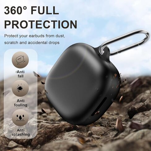 for Anker Soundcore P31i Case Cover, Soft Silicone Shockproof Protective Skin Case for Soundcore P31i Earbuds 2025 with Cleaner Kit, Keychain and Lanyard Accessories (Black) in Saudi Arabia