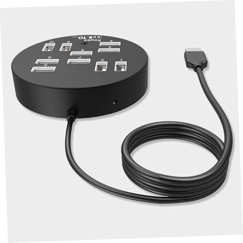 USB Hub 10-Port USB Splitter USB Extender USB محول لأجهزة الكمبيوتر المحمول USB Port Hub in Kuwait