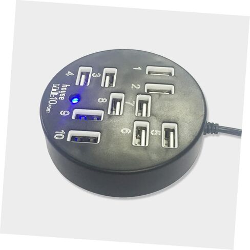 USB Hub 10-Port USB Splitter USB Extender USB محول لأجهزة الكمبيوتر المحمول USB Port Hub in Kuwait