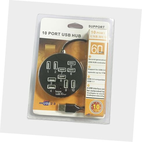 USB Hub 10-Port USB Splitter USB Extender USB محول لأجهزة الكمبيوتر المحمول USB Port Hub in Kuwait