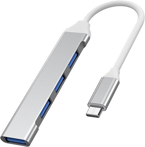USB Hub Multiport Adapter, 4 Port USB A Splitter with USB 3.0/2.0, 5Gbps Data Transfer Compatible with MacBook, Phone, Keyboard, Mouse, HDD in Saudi Arabia
